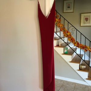 Maroon Bebe dress size small